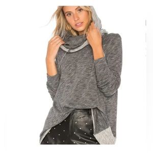 Free People Beach Cocoon Cowl pullover gray OS